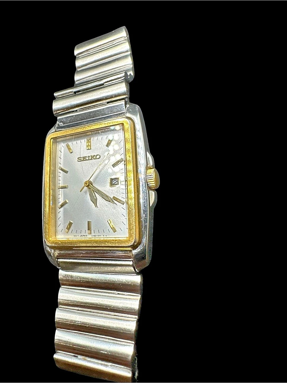 Seiko Rectangular Two-Tone Watch - Picture 3 of 5